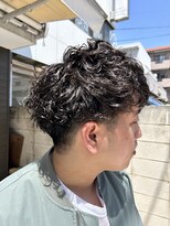 ラック 津田沼(LUCK)&nbsp;ダークアッシュ/アッシュブラック/カルマパーマ/ベリーショート