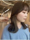 イヤリングカラーベージュ10代20代ケアブリーチ/暗めカラー