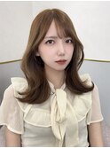 透明感カラー/前髪カット/ヘアセット/モテヘア/レイヤーカット