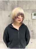 ブロンド/デザインカラー/裾カラー/原宿美容室