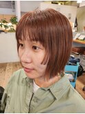 Orangebeige×minibob+accent