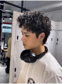 メンズショートピンパーマショートスパイキーショート