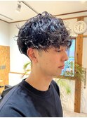 サーフカール/刈り上げショート/スパイラルパーマ