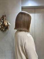 ロンドアジュール 横浜(Lond azur) ブリーチ毛だって関係ない、綺麗にまとめます。外はねボブ
