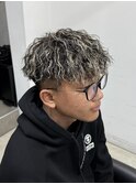 【ツイストスパイラル】【ホワイトメッシュ】【メッシュパーマ】