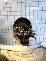 カチモリ　ヘアセット　結婚式セット　お呼ばれヘアー
