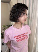 トリッカ 銀座(tricca)&nbsp;ボブパーマ/スパイラルパーマ/顔周りレイヤー/ウェーブヘア