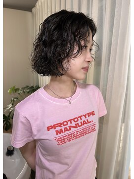 トリッカ 銀座(tricca) ボブパーマ/スパイラルパーマ/顔周りレイヤー/ウェーブヘア