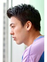 にもう&nbsp;サーフカール&ブルーブラック　フェザーパーマ サーフ