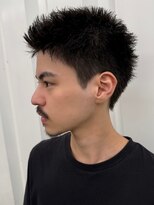 ココ 本八幡(KOKO)&nbsp;□ブルーブラックフェザーパーマサーフカールスパイキーショート