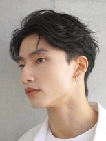 フィフス 天神大名(fifth) 天神大名フェザーパーマメンズカットセンターパート30代19時以降