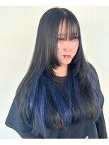 ロブ(R.O.B)&nbsp;レイヤーカット×インナー青