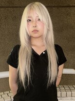 イエナ 渋谷(IENA)&nbsp;ホワイトブロンドレイヤーハッシュカットブリーチ