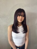 ソアバイリコヘアー(soar by LiCO Hair)&nbsp;レイヤーカット/顔周りレイヤー/ダークラベンダー