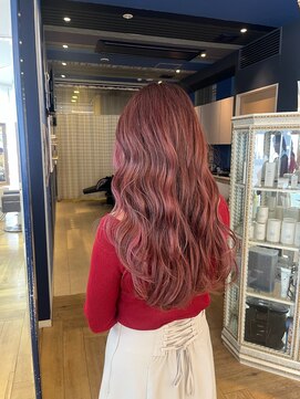 コワファースト 大分(COIFF1RST) ブリーチあり！ハイトーンピンクカラー！イヤリングカラー