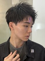 カット純 渋谷(CUT純)&nbsp;ツーブロックショート　アップバングショート