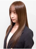 ブラウンカラーベージュブラウンカラーロングレイヤー