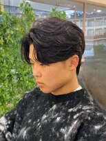 サロン(SALON)&nbsp;大人黒髪×ナチュラルフェザーパーマ