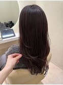 ハッシュカット×ワインレッド