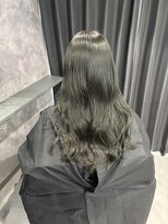 ネームレス 心斎橋(nameless)&nbsp;【髪質改善カラー】オリーブ トーンダウンの艶ロング 心斎橋色
