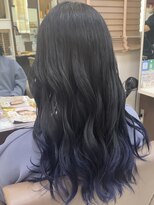 スタイルクリエイター 牛久店(Style Creator)&nbsp;裾カラー　ネイビーブルー