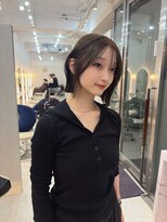 ジーナ 札幌大通(Zina) 髪質改善*グレージュ*切りっぱなしボブ*顔周り*Zina札幌大通