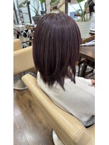 ジッピー ヘアーコレクション&nbsp;小顔カット メテオ髪質改善カラー ハイライト