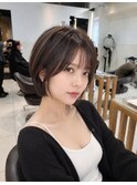 ブリーチ無しで叶える白髪ぼかしハイライトショート