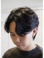 バース 梅田中崎町店(BIRTH)&nbsp;フェザーパーマニュアンスパーマセンターパートメンズパーマ
