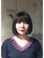 ディ シェーレ 磯子本店(die schere)&nbsp;【die Schere】ワンレングスボブ×ネイビー