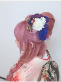 ハーフアップ