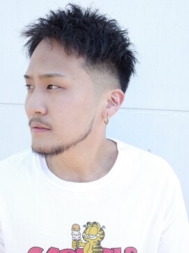 サンディーズバーバーショップ(Sandees) ツーブロックアップバングツイストパーマツイストピンパーマ