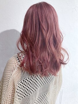 アルバム 銀座(ALBUM GINZA) ベイビーピンク_ココアブラウンフリンジウェーブ_ba298501