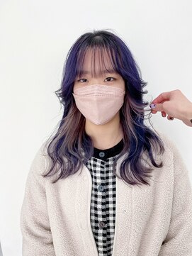 ギグスダブル 栄店(gigs double) レイヤーカット＆デザインカラー