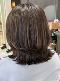 大人可愛い外ハネクビレスタイル/ミセス世代に人気/30代40代50代