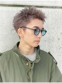 スパイキーショートツイストスパイラルパーマメンズマッシュ
