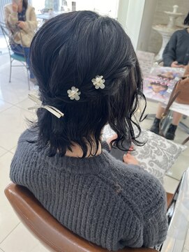 フォルテ 中田店 【結婚式/イベント】ボブハーフアップアレンジ