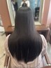 カット＋髪質改善ヘアエステストレート＋カラーエステ　￥43000