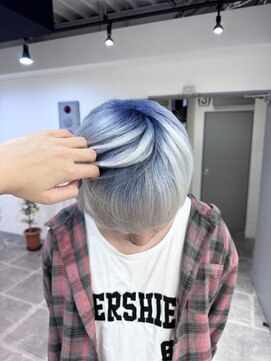 ペレ 栄店(PELE) デザインカラー/レイヤーカット/ウェットヘア/オリーブベージュ