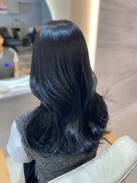 エヌ 大阪梅田店(enu)&nbsp;レイヤーカット×ブルーブラック/梅田美容院