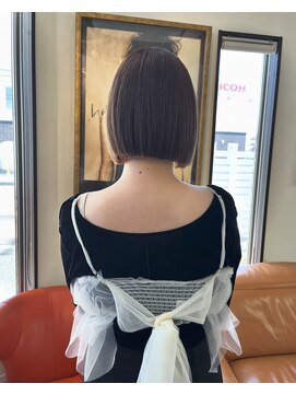 コレット ヘアー 大通(Colette hair) ボブ × ミルクティーベージュ .*。