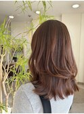セミロングレイヤー