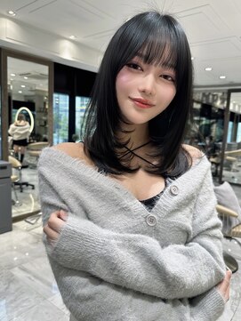 ロンド ジュルード 名古屋(Lond jeloud) 艶髪 韓国風 レイヤーカット　ショート ボブ インナー 艶髪