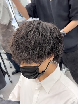 オーバルバイアピッシュ(OVARL by apish) 縦落ちツイストスパイラルメンズパーマツイスパ波巻きパーマ