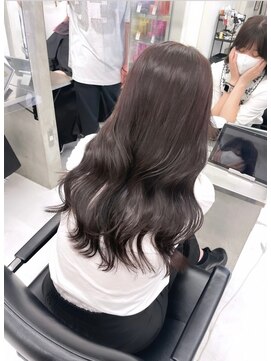 アディション 新宿(ADITION) 韓国ヘーゼルブラウンベージュ#レイヤーカット#髪質改善#前髪