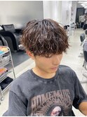 波巻きスパイラルパーマツイストパーママッシュメンズパーマ
