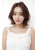 韓国レイヤー顔周りカット透明感カラー髪質改善艶髪シースルー