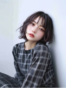 アージュ 久留米ゆめタウン店 ふんわりボブ　エアリーパーマ　シースルーバング