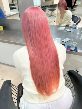 ラック 表参道(LUCK) ペールピンク/ピンクヘア/ブリーチカラー/デザインカラー