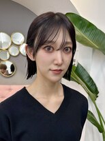 サンド 大阪梅田(sand)&nbsp;オリーブグレー/ココアベージュ/クラゲヘアー/ボブ